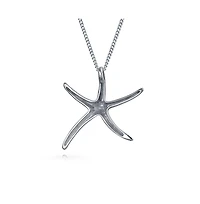 Bling Jewelry Hawaiian Seaside Escape Tropical Vacation Nautical Dangle Starfish Earrings Simple Large Sterling Silver Jewelry For Women and s