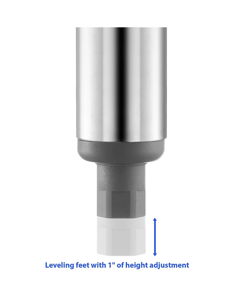 Gridmann 36 x 24 Inch Stainless Steel Table w/ Backsplash and Undershelf, Nsf Commercial Kitchen Work & Prep Table