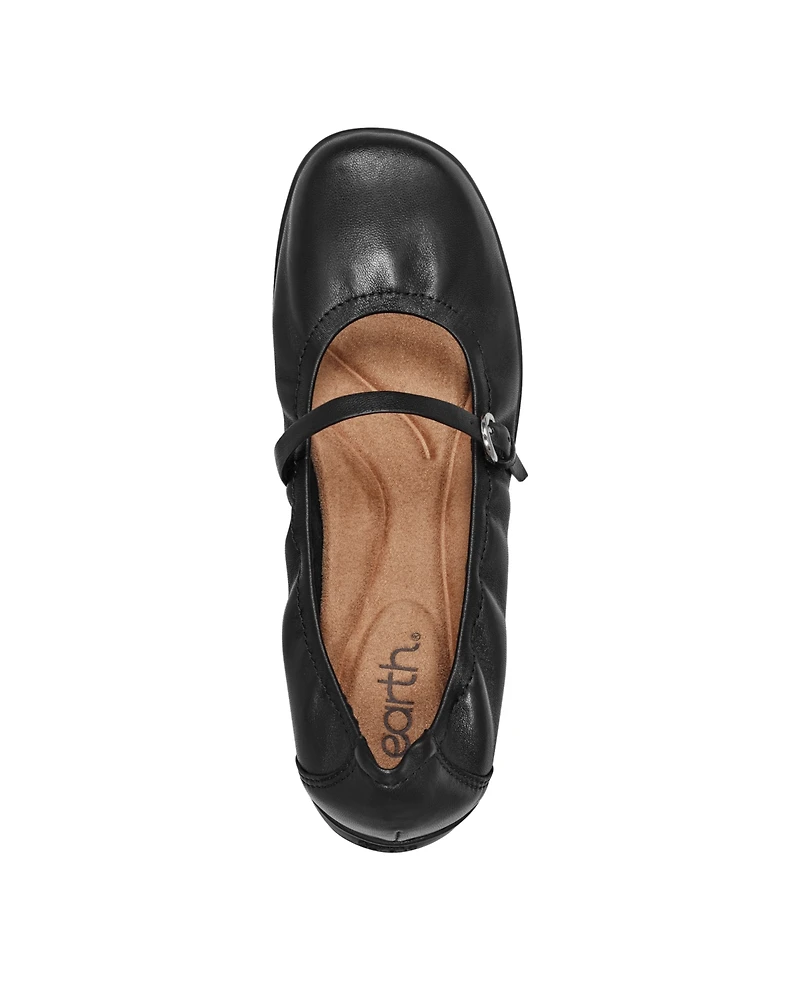 Earth Women's Korvino Square Toe Mary Jane Flats