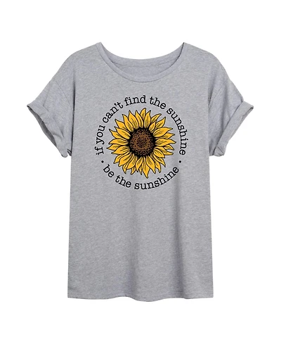 Hybrid Apparel Trendy Juniors Sunshine Graphic Oversized Tee
