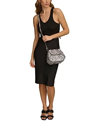 Donna Karan New York Bellerose Python Flap Crossbody