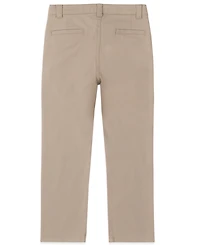 Nautica Little Boys Uniform Stretch Twill Pant with Reinforced Knees