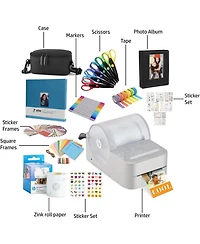 Hp Sprocket Panorama Portable Label Printer & Photo Craft Bundle