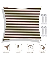 Yescom 23x22 Ft 95% Uv Block Rectangle Sun Shade Sail Canopy Cover Net Outdoor Pool