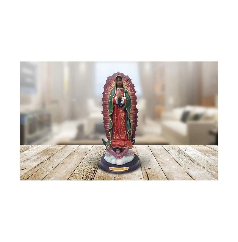 Fc Design 12"H Our Lady of Guadalupe Statue Virgin of Guadalupe Holy Figurine Religious Decoration Home Decor Perfect Gift for House Warming, Holidays