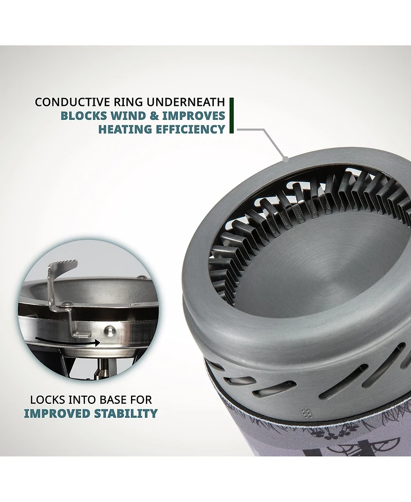 Hike Crew Portable Stove & Cooking System with 1L Pot