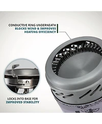 Hike Crew Portable Stove & Cooking System with 1L Pot