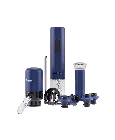 Ivation All-in-One Wine Gift Set - Wine Accessory Kit w/Bottle Opener & More