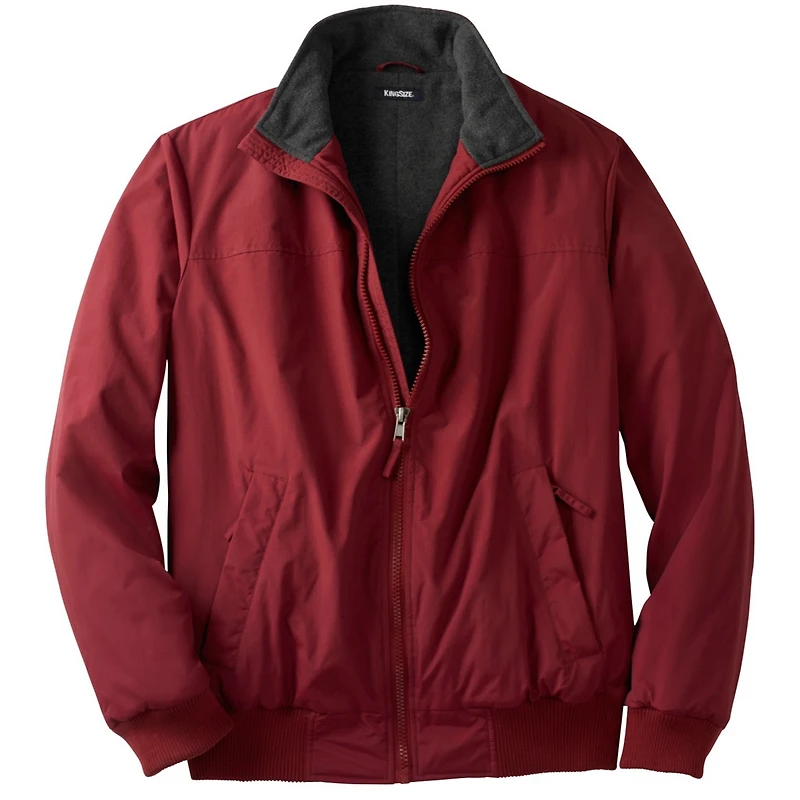 KingSize Big & Tall Fleece-Lined Bomber Jacket