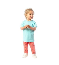 Mightly Toddler Girls Fair Trade Organic Cotton Graphic Short Sleeve T-Shirt 2-pack