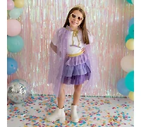 Sweet Wink Girls Lavender Star Cape