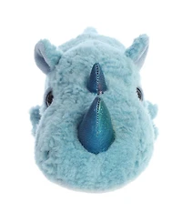 Aurora Medium Rickie Rhino Schnozzles Playful Plush Toy Blue 11"