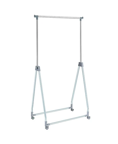 Sugift Extendable Foldable Heavy Duty Clothing Rack with Hanging Rod