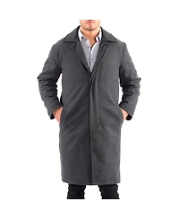 Alpine Swiss Men's Zach Men s Wool Blend Overcoat – Knee-Length Trench Coat, Runs Large for Layering Over Suits or Sweaters