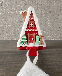 Holiday Lane Christmas Cheer White & Red Ski Home Stocking Holder, Exclusively at Macy's