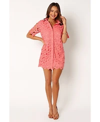 Petal and Pup Women's Tallie Button Up Mini Dress