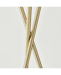Jaxon 60" Led Contemporary Tripod Floor Lamp with Pleated Shade