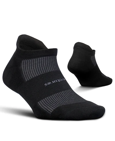 Feetures Men's High Performance Max Cushion Ankle Sock - No Show Socks for Women & Men with Heel Tab