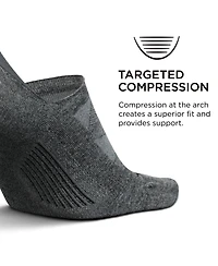 Feetures Men's Elite Ultralight Invisible Socks - Anti-Slip Sport Sock Liner with Targeted Compression