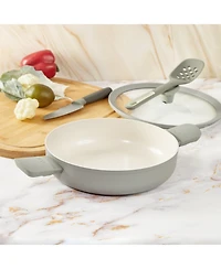 BergHOFF Balance Non-stick Ceramic Saute Pan 10.25", 3.1qt. With Glass Lid, Recycled Aluminum