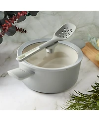 BergHOFF Balance Non-stick Ceramic Stockpot 10", 4.6qt. With Glass Lid, Recycled Aluminum