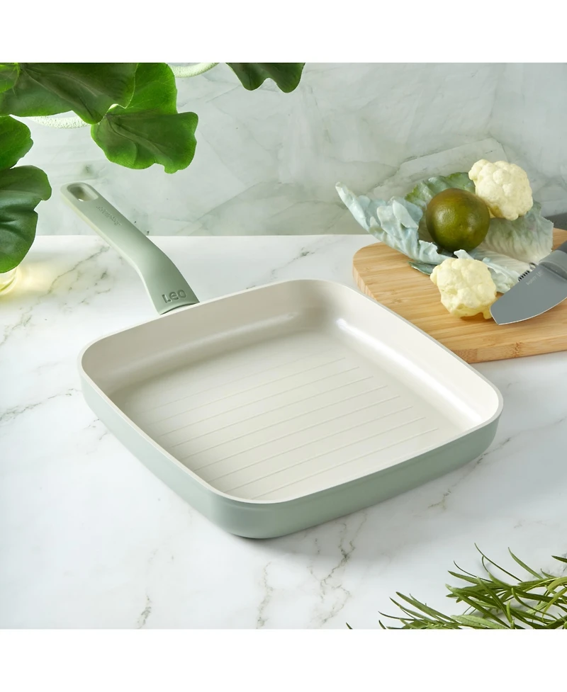 BergHOFF Balance Non-stick Ceramic Grill Pan 10", Recycled Aluminum