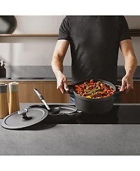 BergHOFF Graphite Enamel Cast Iron Round Grill Pan 10.25"