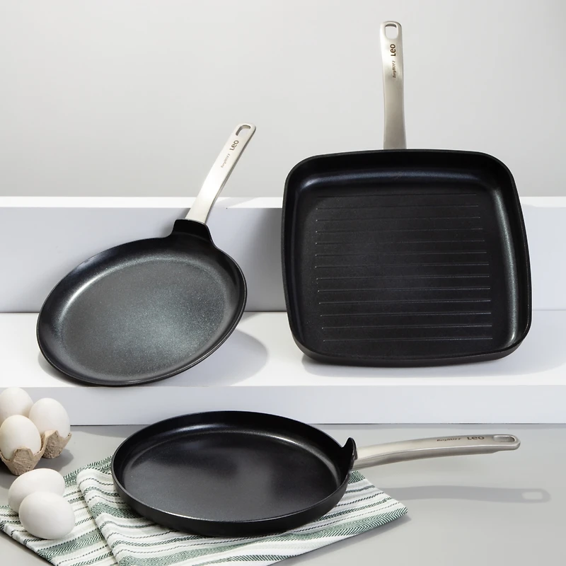 BergHOFF Graphite Non-stick Ceramic Omelet pan 10", Sustainable Recycled Material
