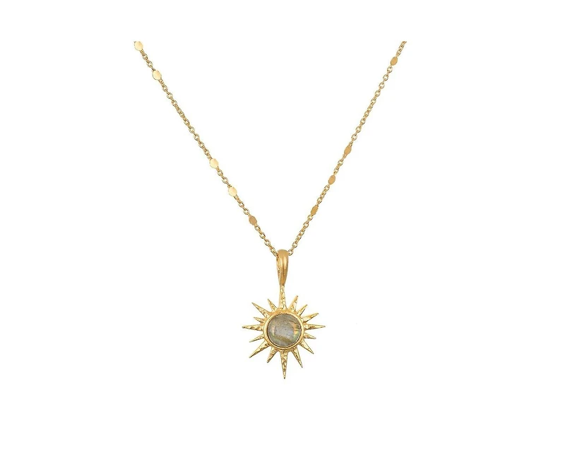 North Star Labradorite Starburst Necklace