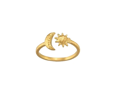 Illuminated Spirit Moon Sun Adjustable Ring