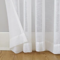 Slub Textured Linen Blend Curtain