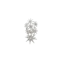 Sohi Women's Silver Celestrial Cocktail Ring