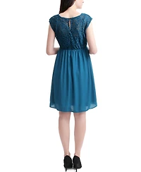 kimi + kai Maternity Lace Skater Dress