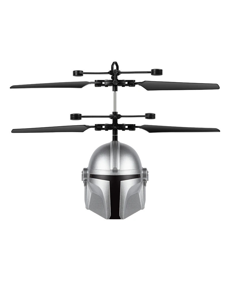 World Tech Toys Star Wars The Mandalorian Mando Helmet Sculpted Head Ufo Helicopter