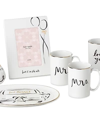kate spade new york Bridal Party Mr. & Mrs. Mugs, Set of 2