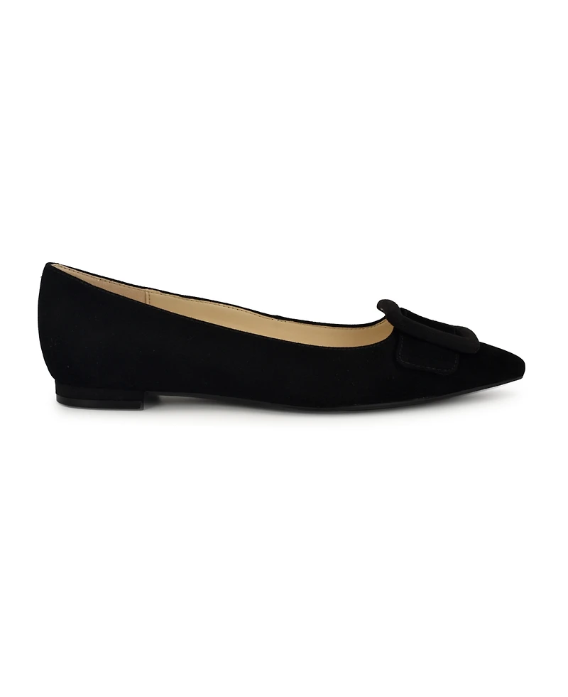 Nine West Women's Jesike Buckle Slip-On Flats