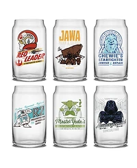 JoyJolt Star Wars Retro Vintage Tumbler Glasses, Set of 6