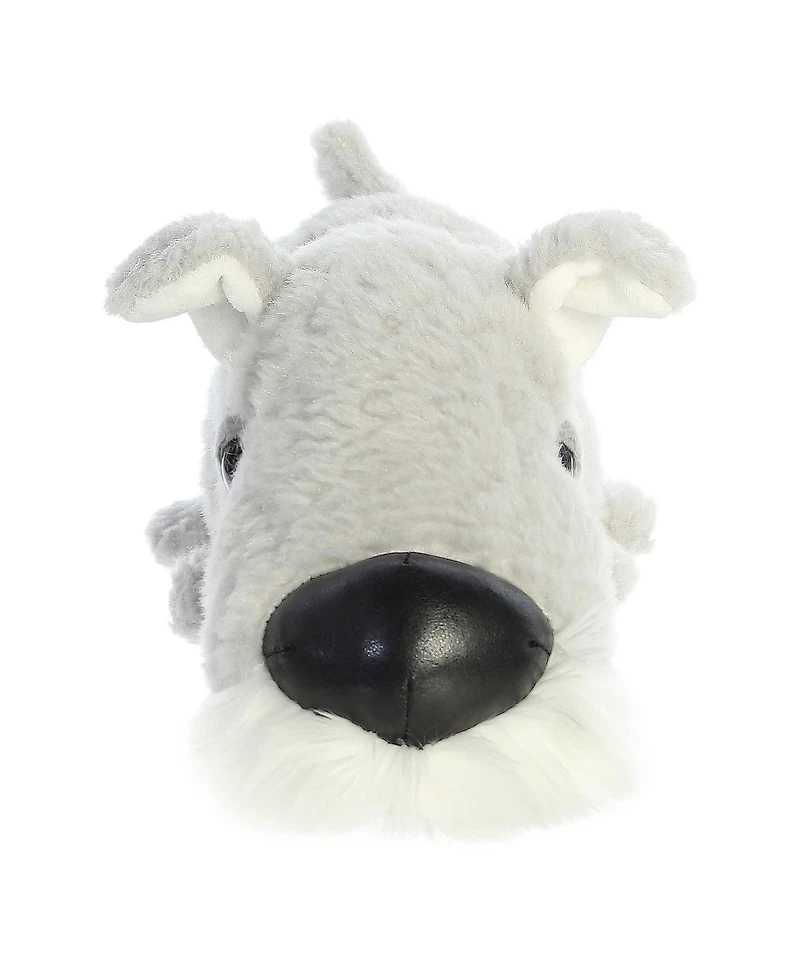 Aurora Medium Sinclair Schnauzer Schnozzles Playful Plush Toy Grey 11"