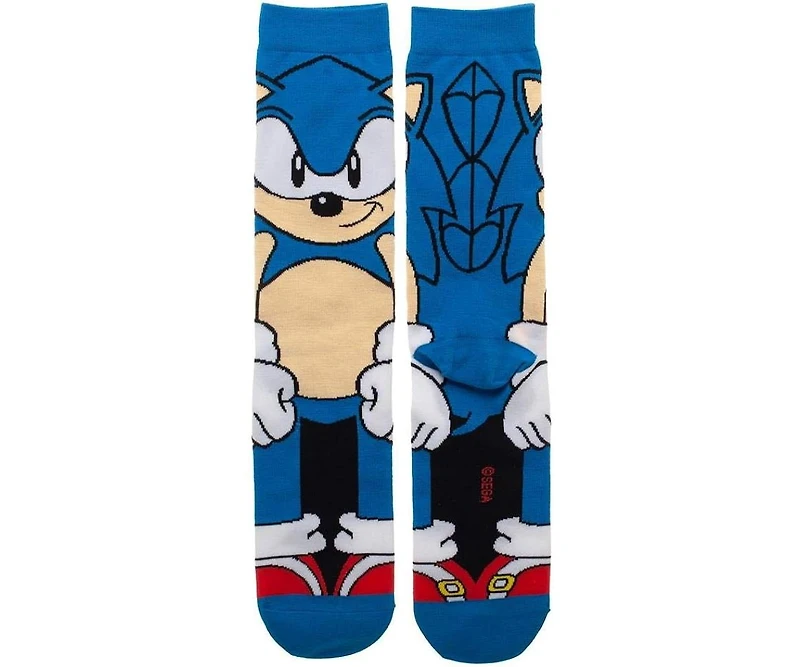 Sonic The Hedgehog Men's 360 casual Character Crew Socks for Men