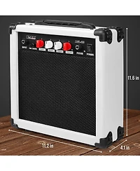LyxPro Electric Guitar Amp, 20 Watt Guitar Amplifier - Mahogany