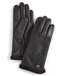 Cole Haan Women's Faux-Fur-Lined Leather Gloves