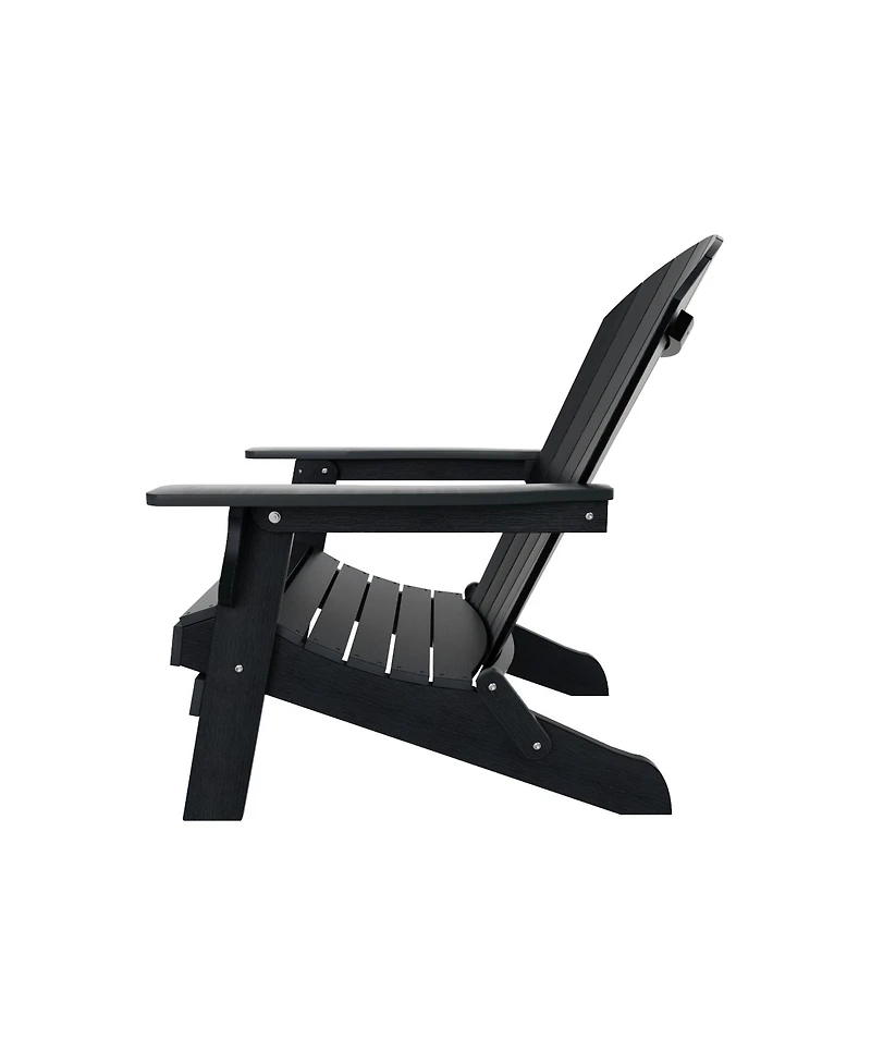 WestinTrends Outdoor Patio All-weather Folding Adirondack Chair