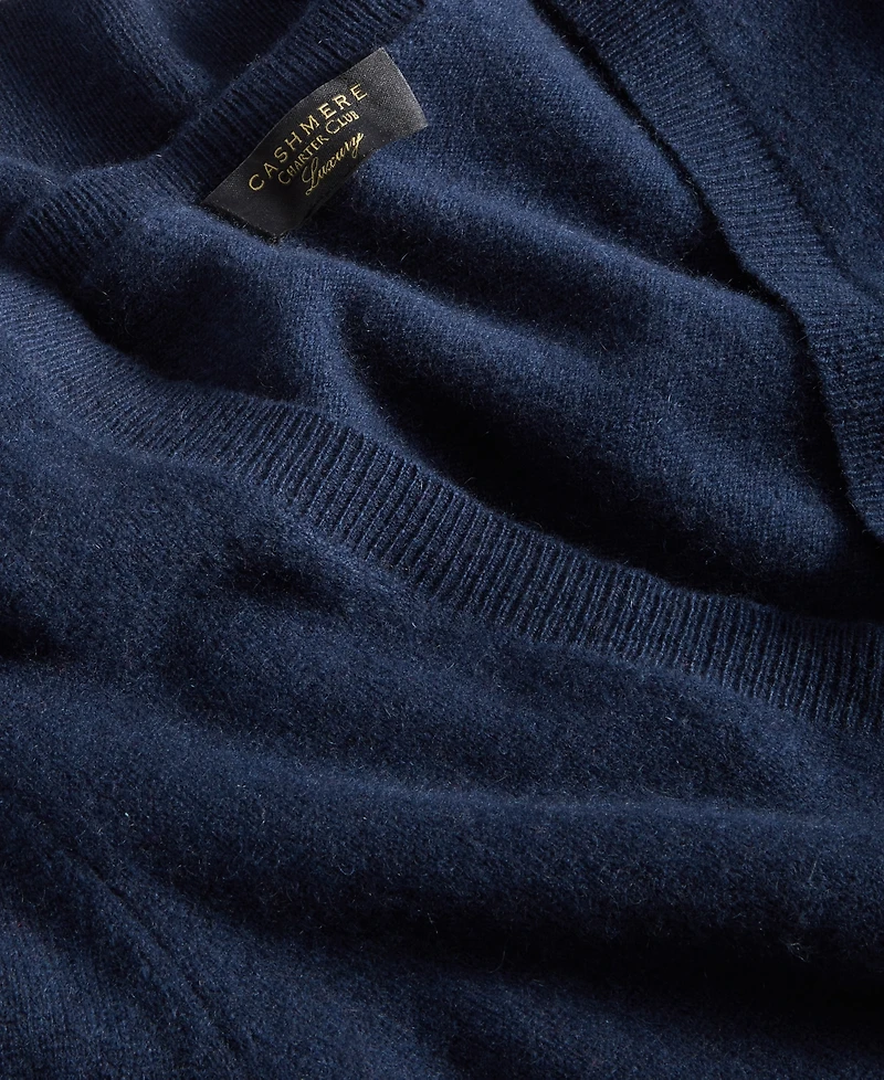 Charter Club 100% Cashmere Women's V-Neck Long-Sleeve Sweater, Macy's Exclusive