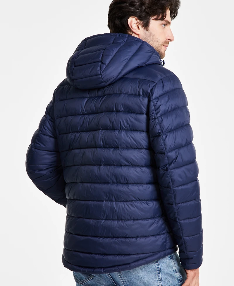 Hawke & Co. Men's Sherpa Lined Hooded Puffer Jacket