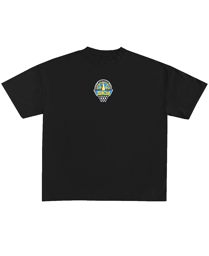 Round21 Men's and Women's Angel Reese Black Chicago Sky 2024 Wnba Draft Player T-Shirt