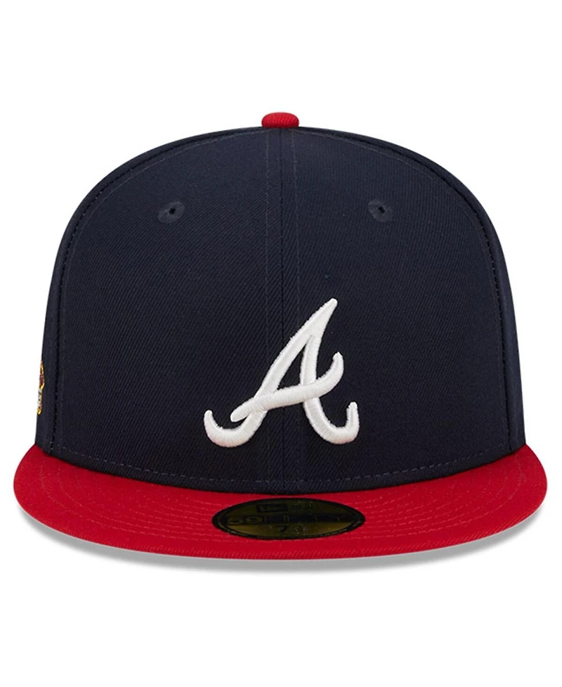 New Era Men's Navy Atlanta Braves Big League Chew Team 59FIFTY Fitted Hat