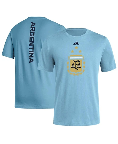 Adidas Men's Light Blue Argentina National Team Vertical Back T-Shirt