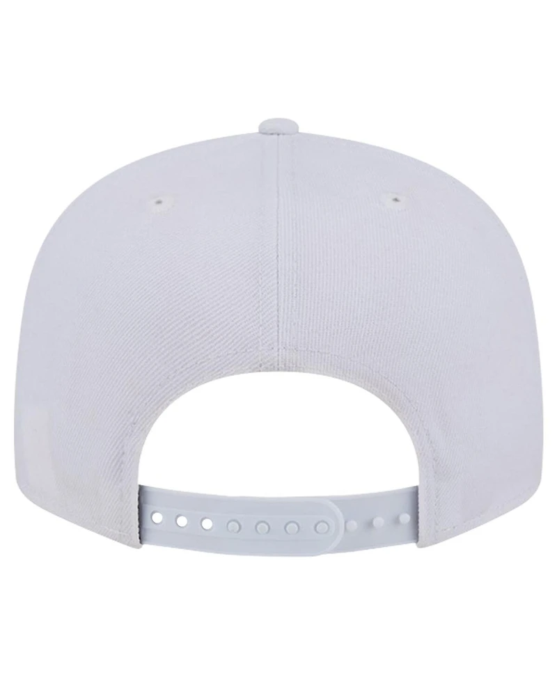 New Era Men's San Francisco 49ers Main White on White 9FIFTY Snapback Hat