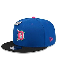 New Era Men's Royal/Black Detroit Tigers Watermelon Big League Chew Flavor Pack 9FIFTY Snapback Hat
