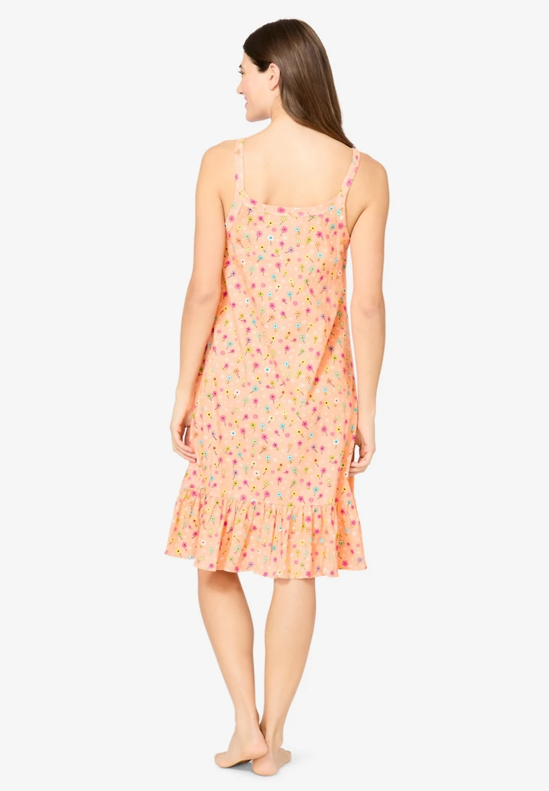 Dreams & Co. Plus Sleeveless Knit Chemise Sleepshirt